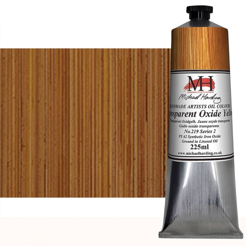 Michael Harding Oil Color - Transparent Oxide Yellow, 225ml Tube