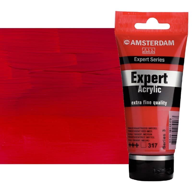 Amsterdam Expert Acrylic Transparent Red Medium 75 ml