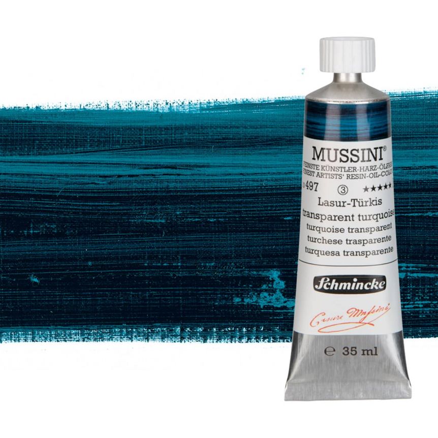 Schmincke Mussini Oil Color 35ml - Transparent Turquoise