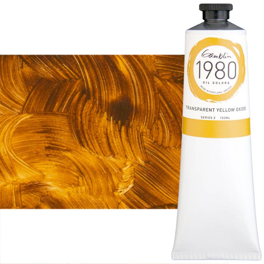 Gamblin 1980 Oil Colors - Transparent Yellow Oxide, 150ml Tube