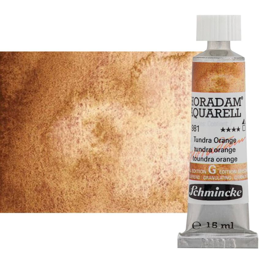 Schmincke Horadam Super Granulating Watercolor Tundra Orange, 15ml
