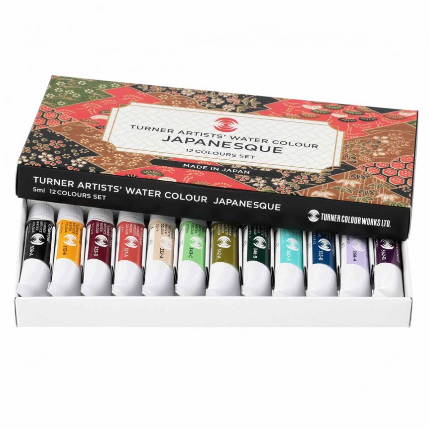 Turner Artist Watercolor Limited Edition Japanesque Set of 12, 5ml Tubes