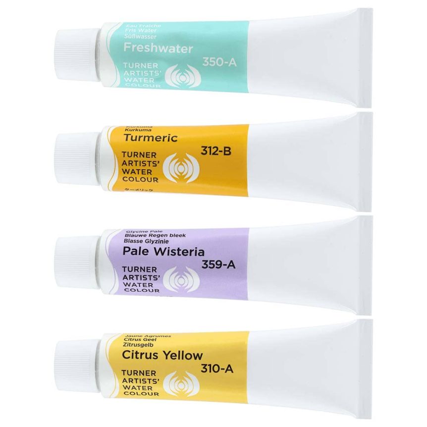 Turner Artists' Watercolors - Spring Colors Set of 4, 15 ml Tubes