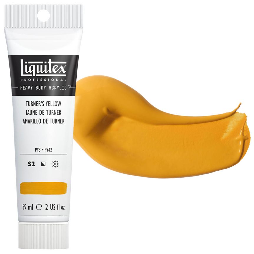Liquitex Heavy Body Acrylic - Turner's Yellow, 2oz Tube