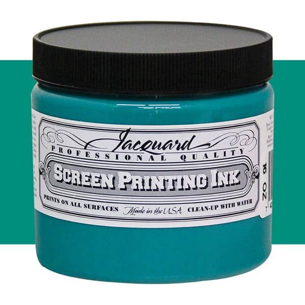 Jacquard Screen Printing Ink 16 oz Jar - Turquoise