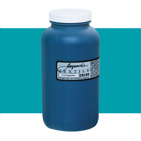 Jacquard Permanent Textile Color Quart Jar Turquoise Jerry's Artarama