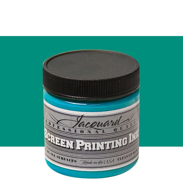 Jacquard Screen Printing Ink 4 oz Jar - Turquoise