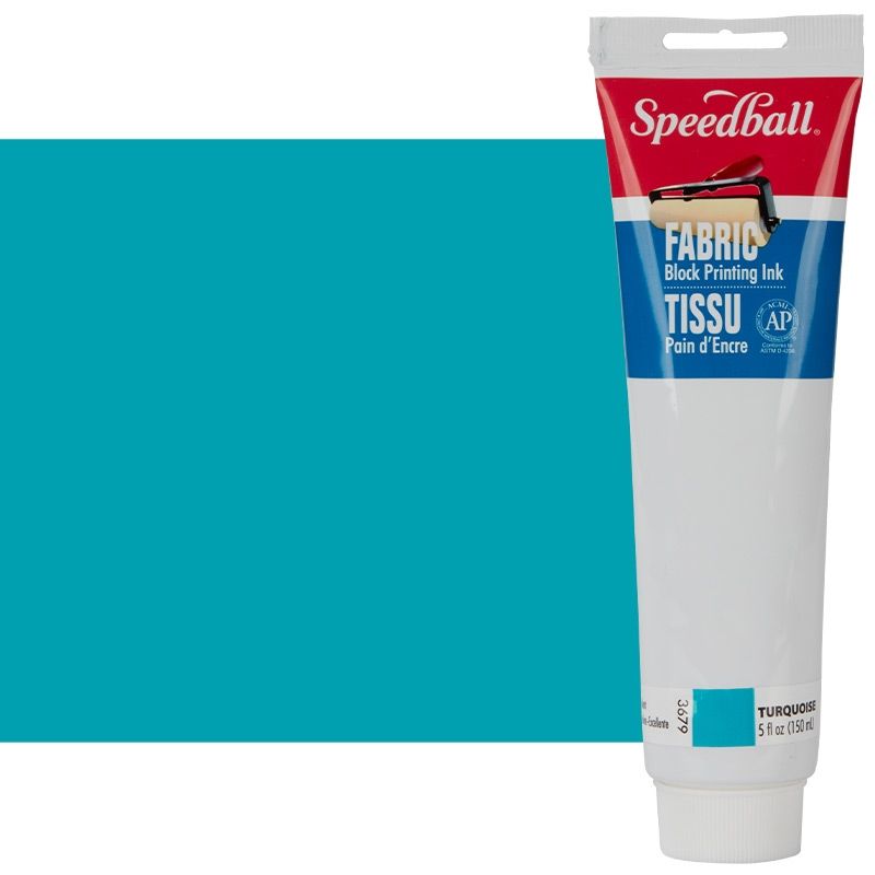 Speedball Water-Soluble Block Printing Ink 1.25oz Turquoise