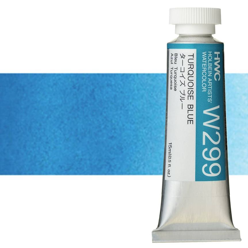 Holbein Artists' Watercolor 15 ml Tube - Turquoise Blue