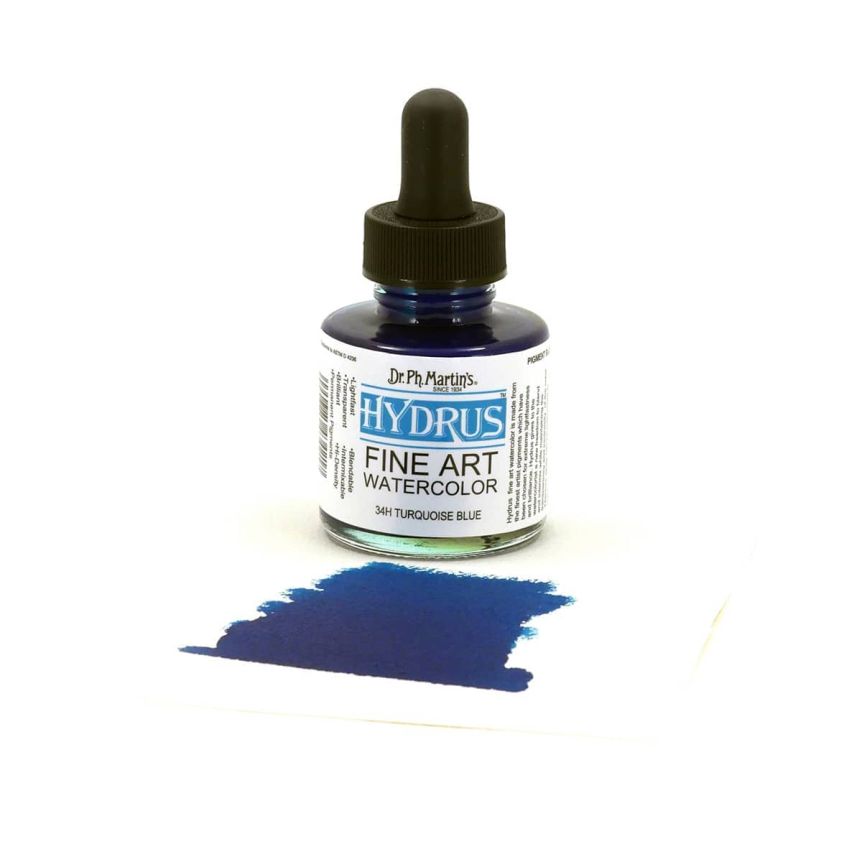 Hydrus Watercolor 1 oz Bottle - Turquoise Blue