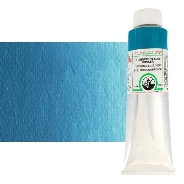 Old Holland Oil Color - Turquoise Blue Deep, 225ml Tube