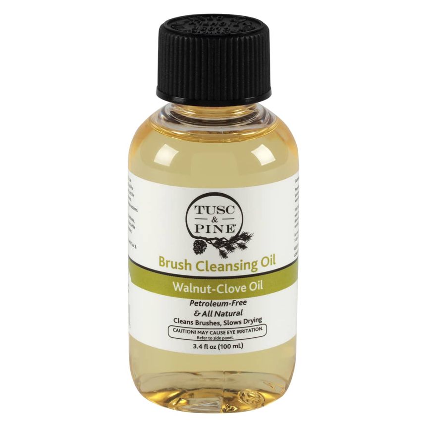 Tusc & Pine Artists’ Brush Cleansing Oil - 3.4oz (100ml) bottle
