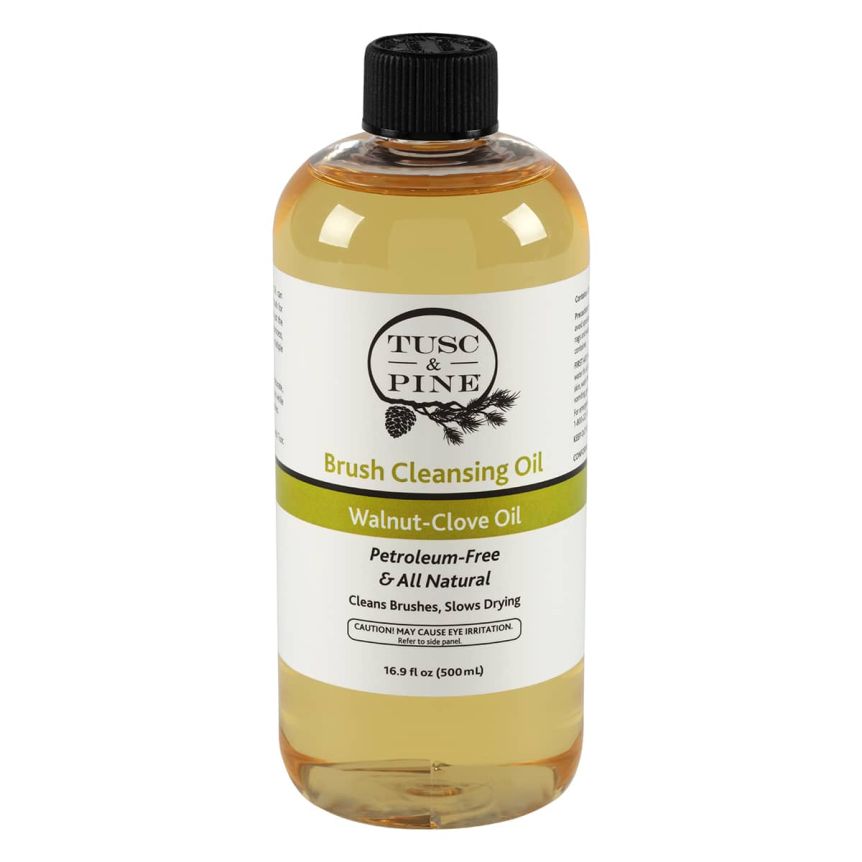 Tusc & Pine Artists’ Brush Cleansing Oil - 16.9oz (500ml) bottle