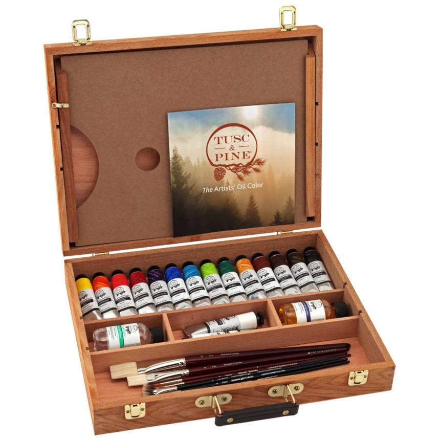 Tusc & Pine Oil Color 40ml Deluxe Wood Box Set