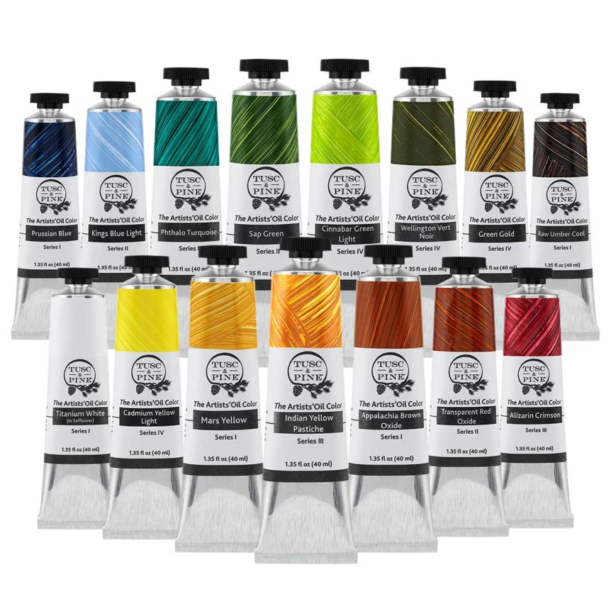 Tusc & Pine Oil Color Landscape Set of 15, 40ml tubes