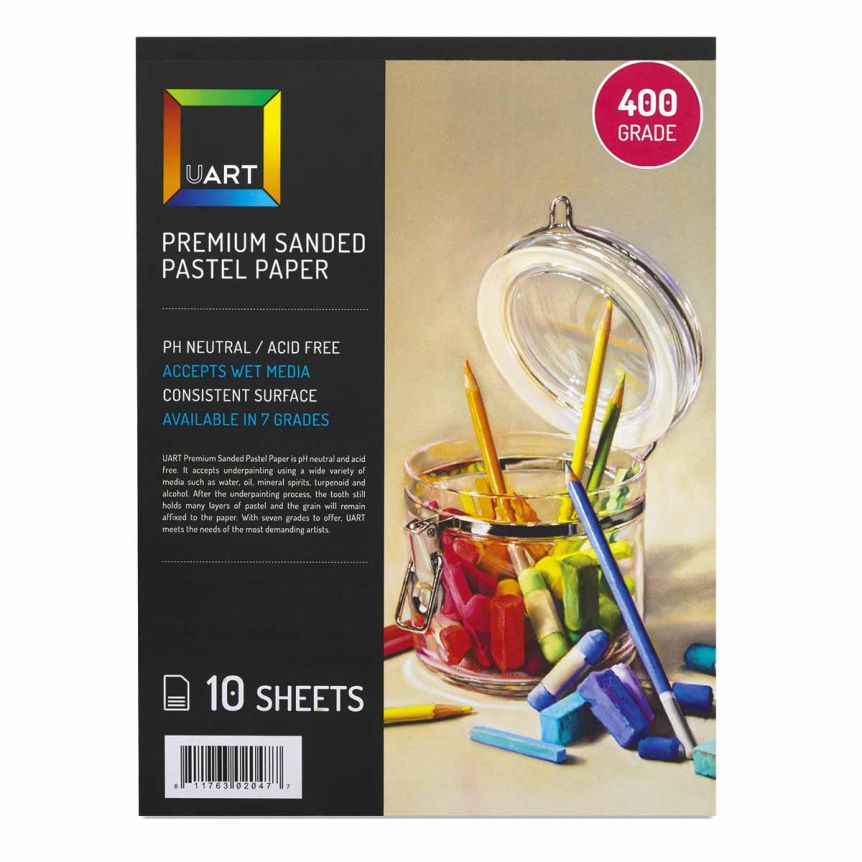 UART Sanded Pastel Paper 400 Grade 27" x 40" (Pack of 10) 
