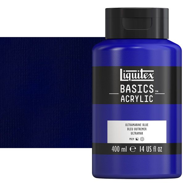 Liquitex Basics Acrylic Paint Ultramarine Blue 400ml