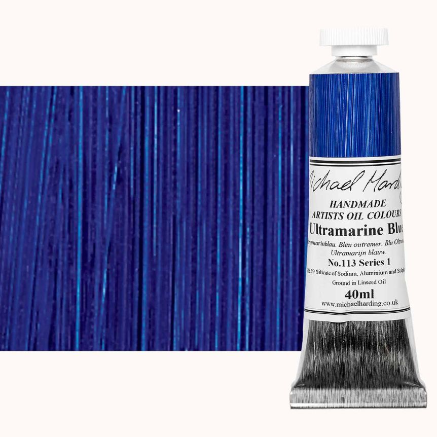 Michael Harding Oil Color - Ultramarine Blue, 40ml Tube