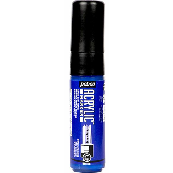 Pebeo Acrylic Marker 5-15mm - Ultramarine Blue