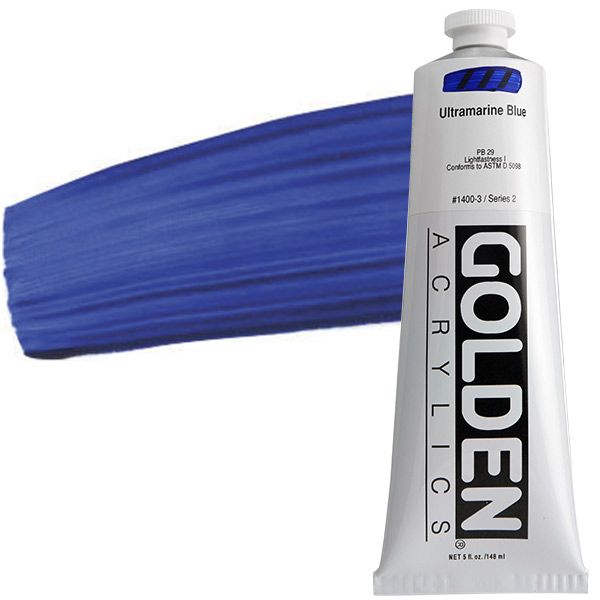 GOLDEN Heavy Body Acrylics Ultramarine Blue, 5oz Tube Jerry's Artarama