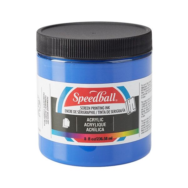 Ultramarine Blue 8oz Jar Speedball Acrylic Screen Printing Ink 
