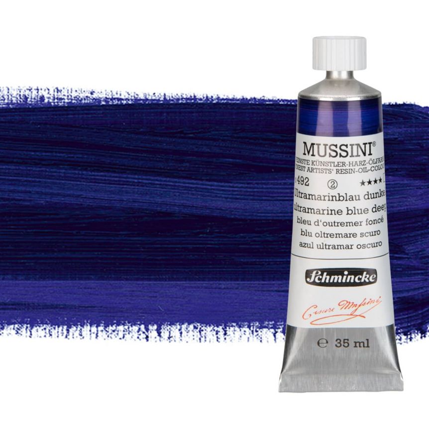 Schmincke Mussini Oil Color 35ml Tube - Ultramarine Blue Deep