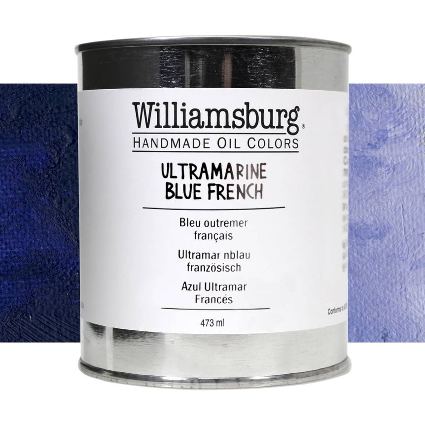 Williamsburg Oil Color 473 ml Can Ultramarine Blue French
