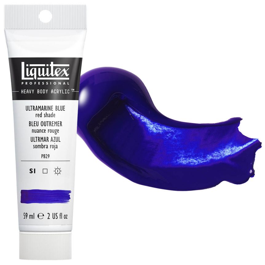 Liquitex Heavy Body Acrylic - Ultramarine Blue (Red Shade), 2oz Tube