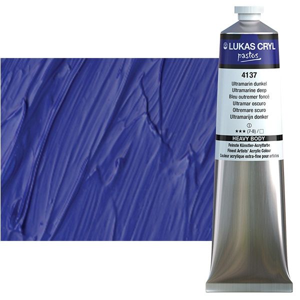 Ultramarine Deep 200ml LUKAS CRYL Pastos Acrylics 