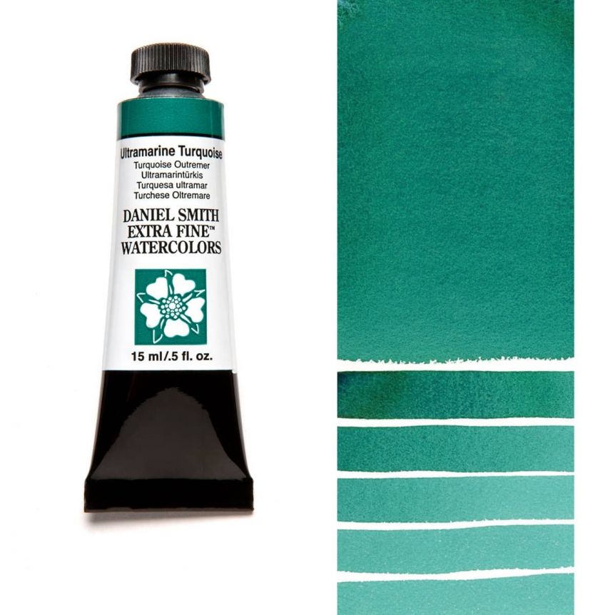 Daniel Smith Extra Fine Watercolors - Ultramarine Turquoise, 15 ml Tube