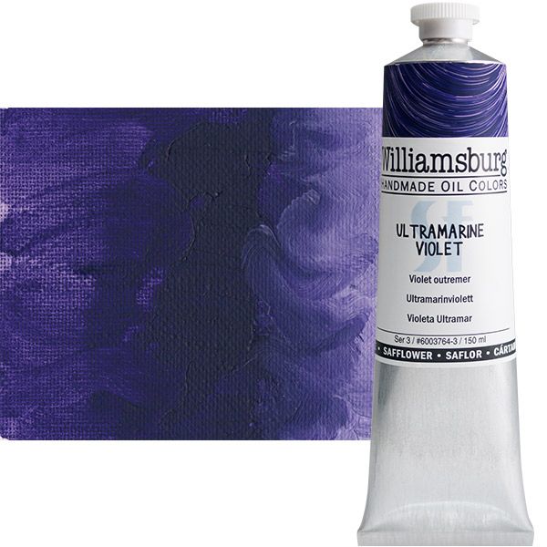 Williamsburg Handmade Safflower Oil Color 150ml Tube - Ultramarine Violet