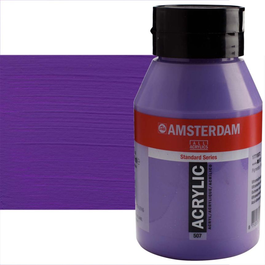 Amsterdam Standard Series Acrylic Paint - Ultramarine Violet, 1 Liter Jar
