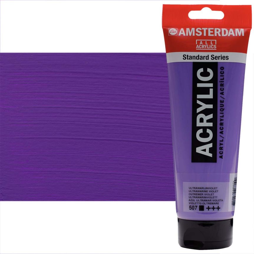 Amsterdam Standard Series Acrylic Paint - Ultramarine Violet, 250ml Tube