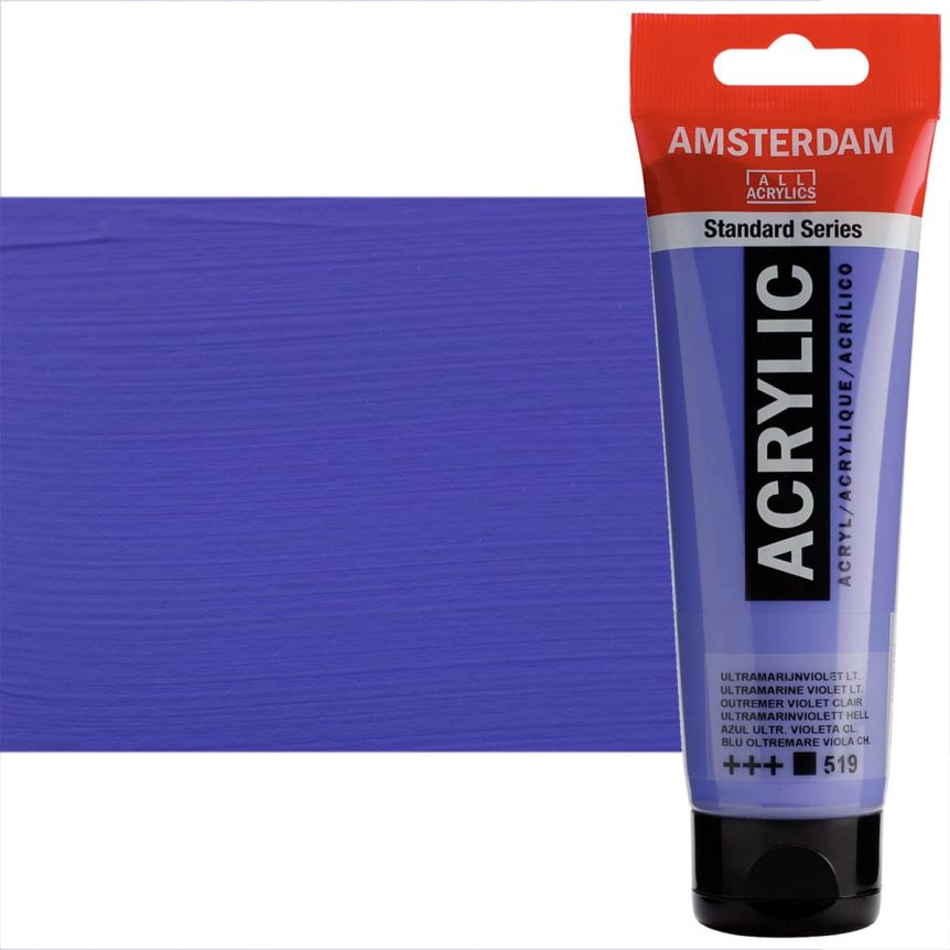 Amsterdam Standard Series Acrylic Paints - Ultramarine Violet Light, 120ml