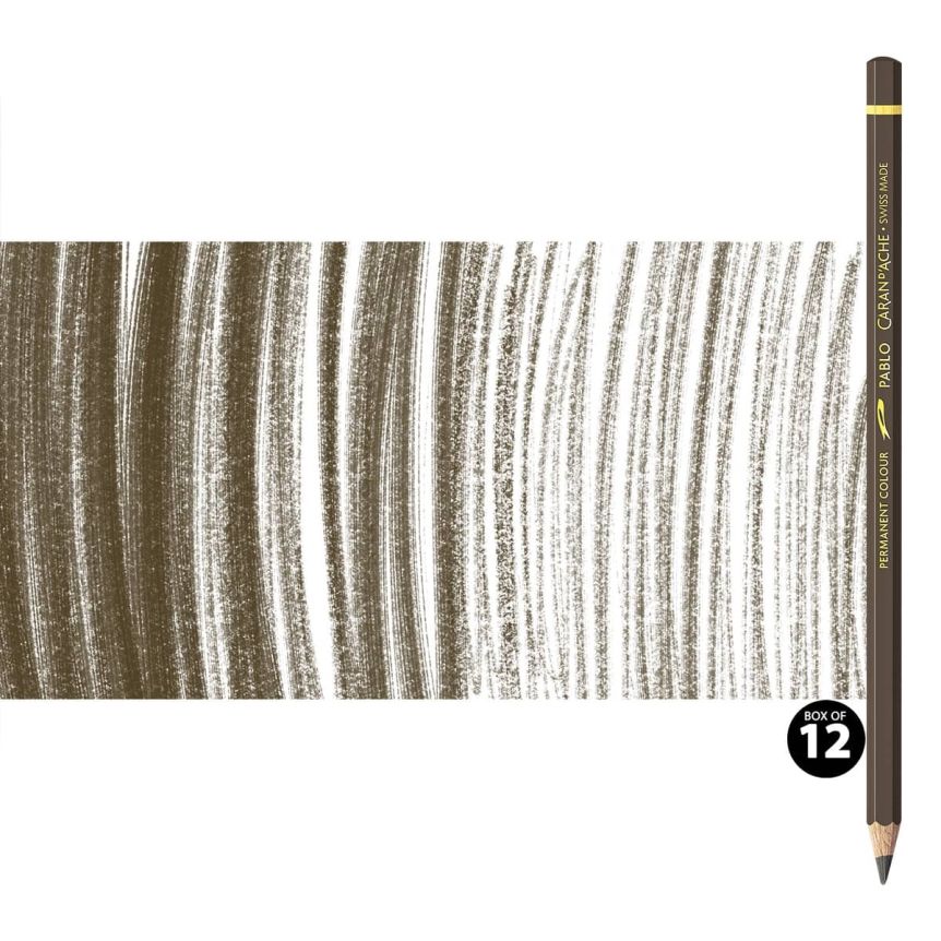 Caran d'Ache Pablo Pencils Set of 12 No. 049 - Umber
