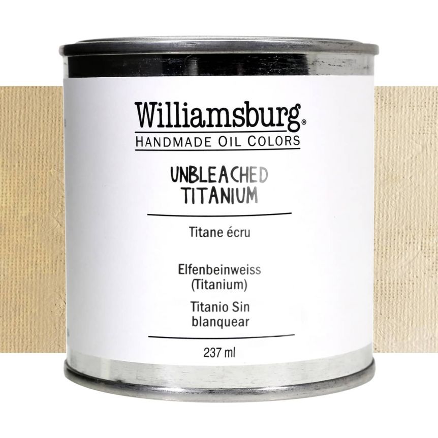 Williamsburg Handmade Oil Paint - Unbleached Titanium, 237ml