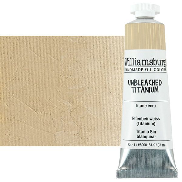 Williamsburg Oil Color, Titanium White, 37ml Tube