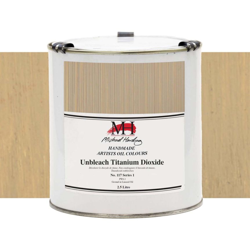 Michael Harding Oil Color - Unbleached Titanium Dioxide, 1 Liter Can