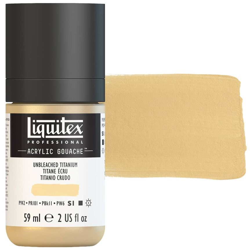 Liquitex Professional Acrylic Gouache - Unbleached Titanium, 2oz Bottle