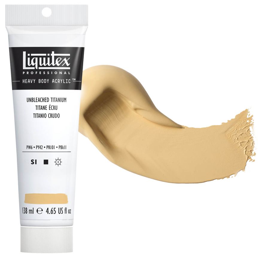 Liquitex Heavy Body Acrylic - Unbleached Titanium, 4.65oz Tube