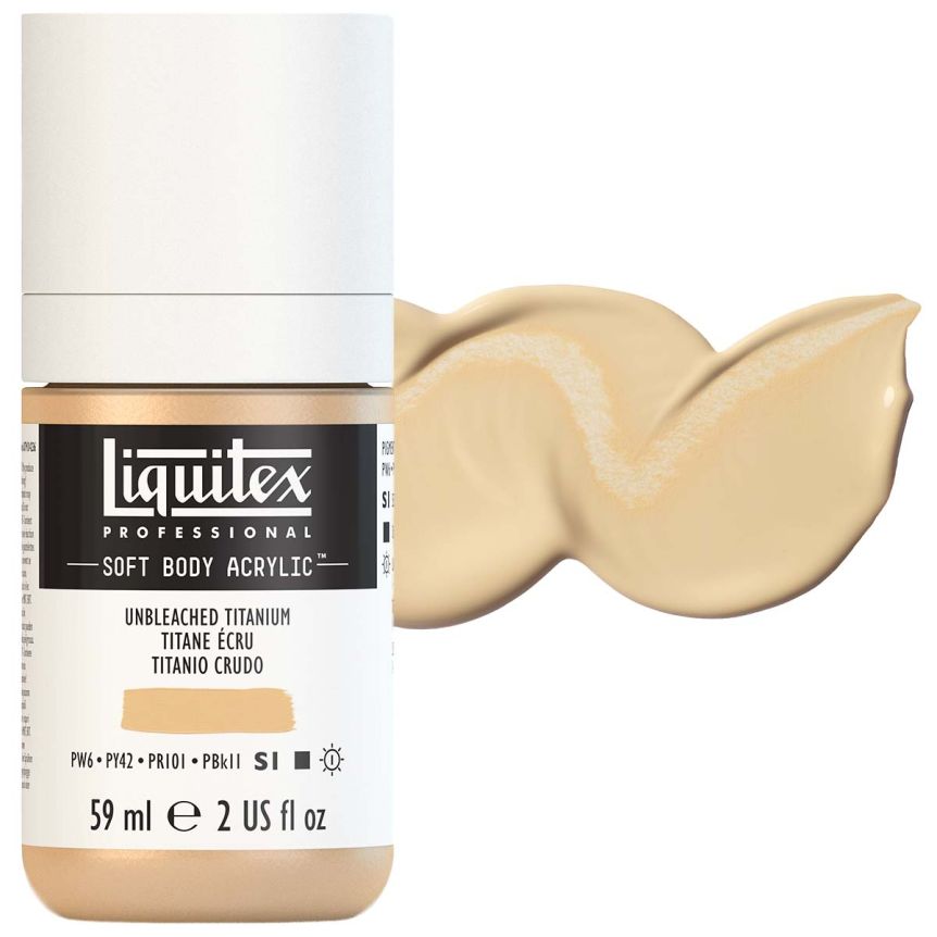 Liquitex Professional Soft Body Acrylic - Unbleached Titanium, 2oz Bottle
