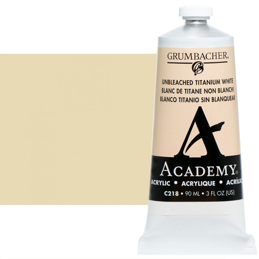 Grumbacher Academy Acrylics Unbleached Titanium White 90 ml
