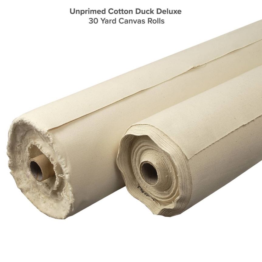 30 Yard, Unprimed Cotton Duck Deluxe Canvas Rolls