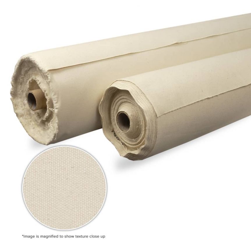Unprimed Cotton Duck Deluxe Canvas 12 Roll (12 oz) 84" x 30 yd Jerry