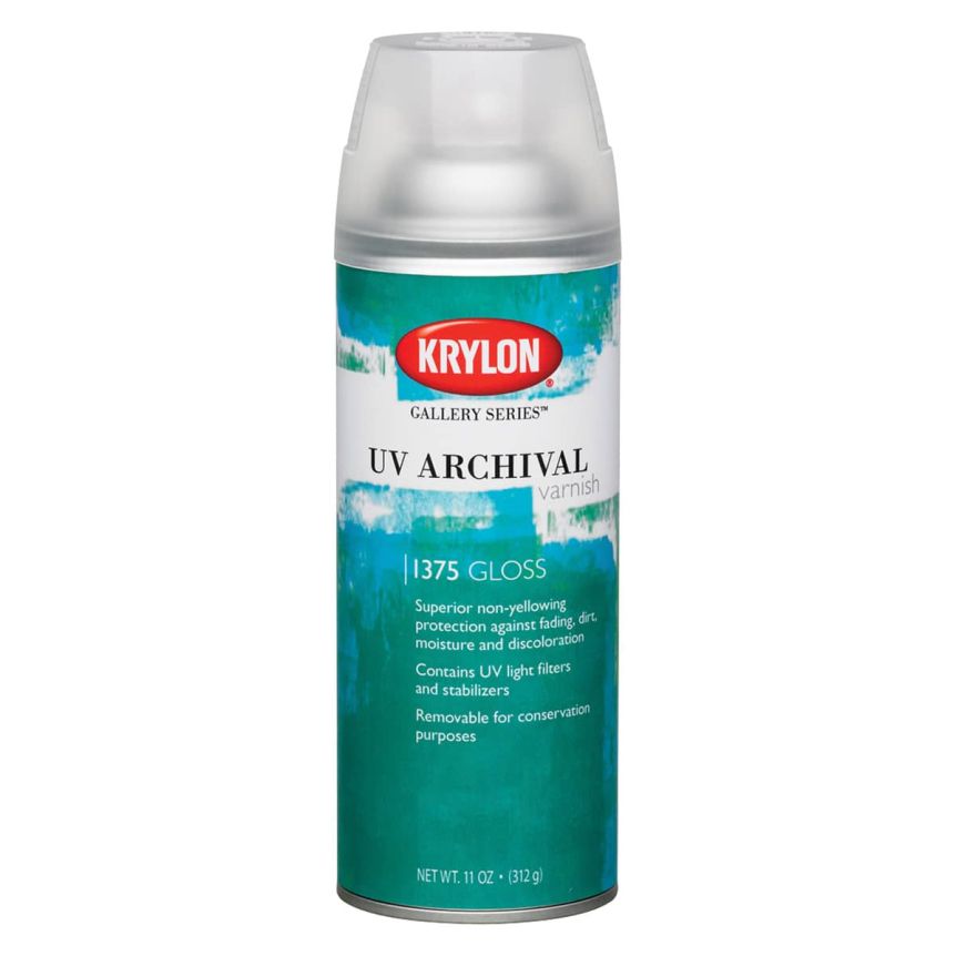 Krylon Gallery Series UV Archival Varnish - Gloss, 11oz Can