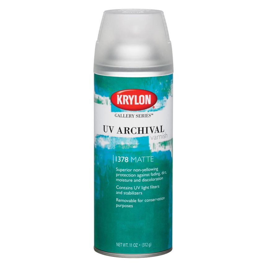 Krylon Gallery Series UV Archival Varnish - Matte, 11oz Can