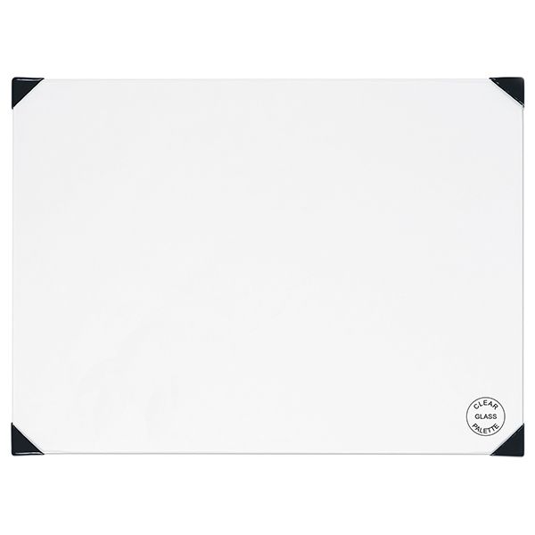 New Wave Art Posh Glass Clear 16X20 Table Top Palette