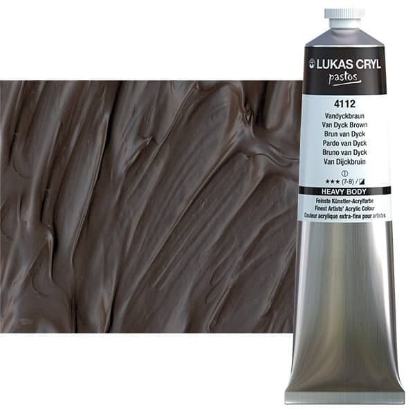 Van Dyck Brown 200ml LUKAS CRYL Pastos Acrylics 