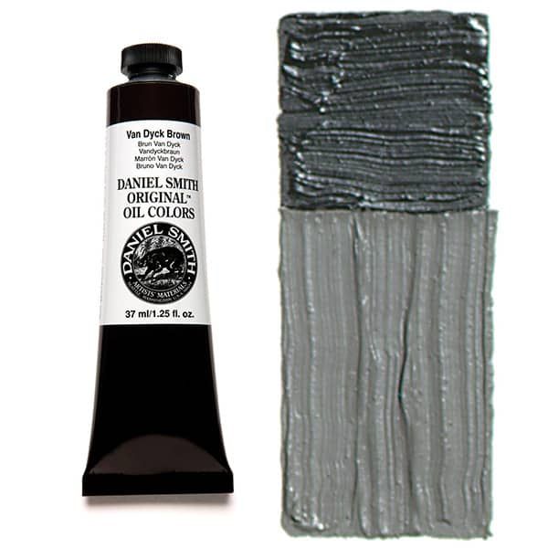 Daniel Smith Oil Colors - Van Dyck Brown, 37 ml Tube