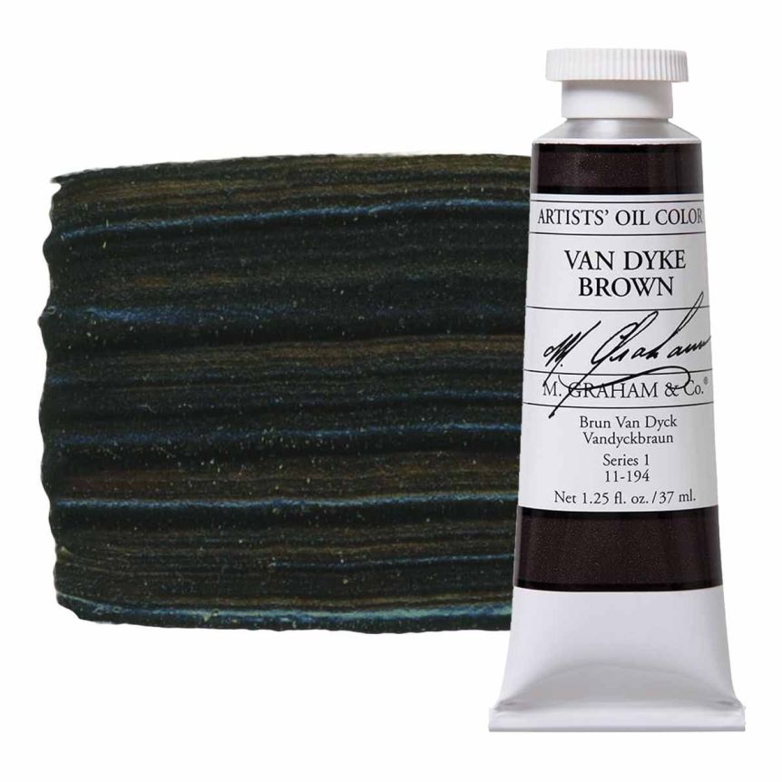 M. Graham Artist Oil Color 37ml - Van Dyke Brown